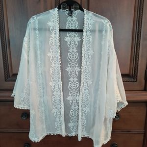 Lace Kimono Duster Small